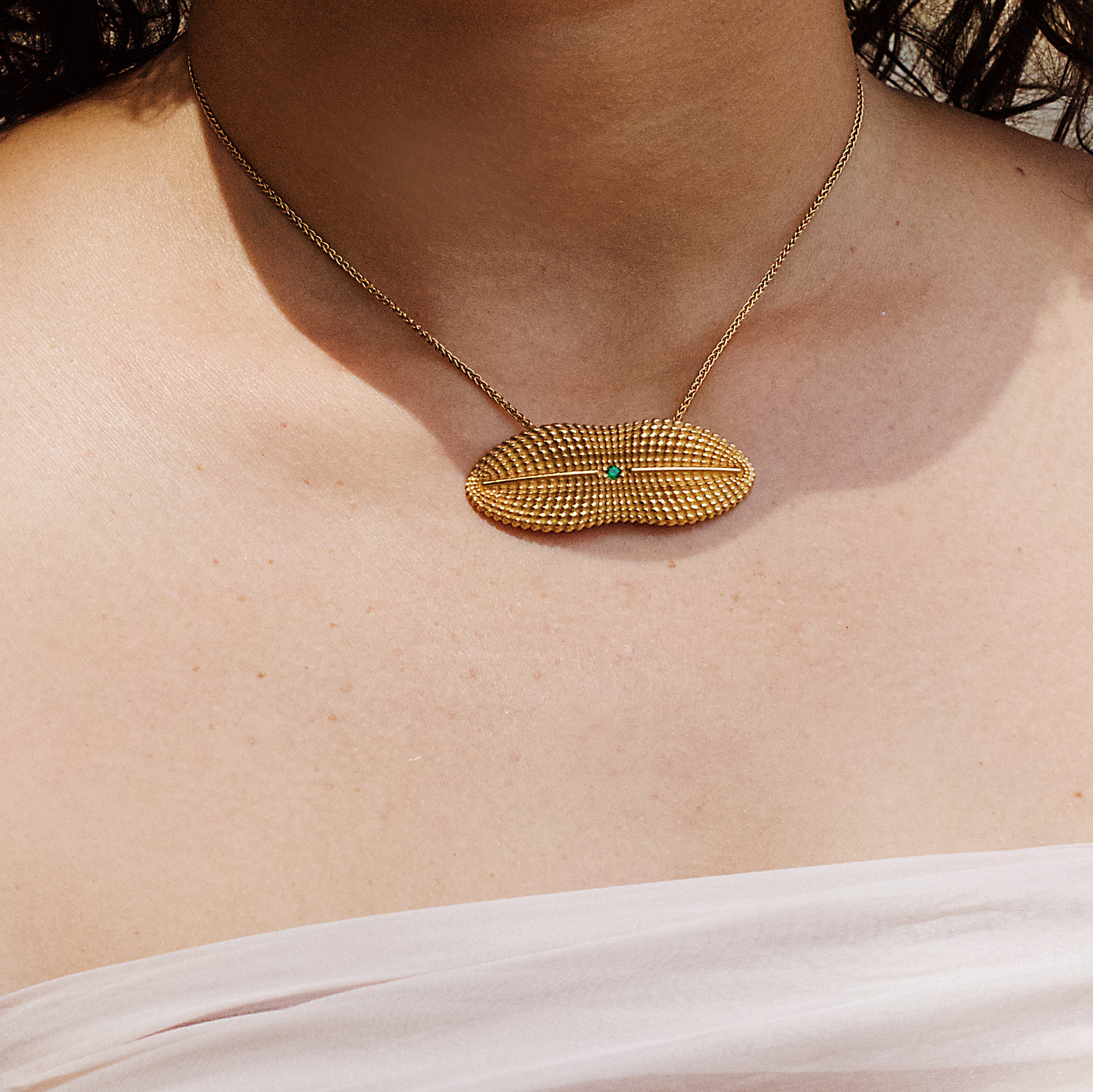 Diploneis necklace, 24 kt Gold Plated