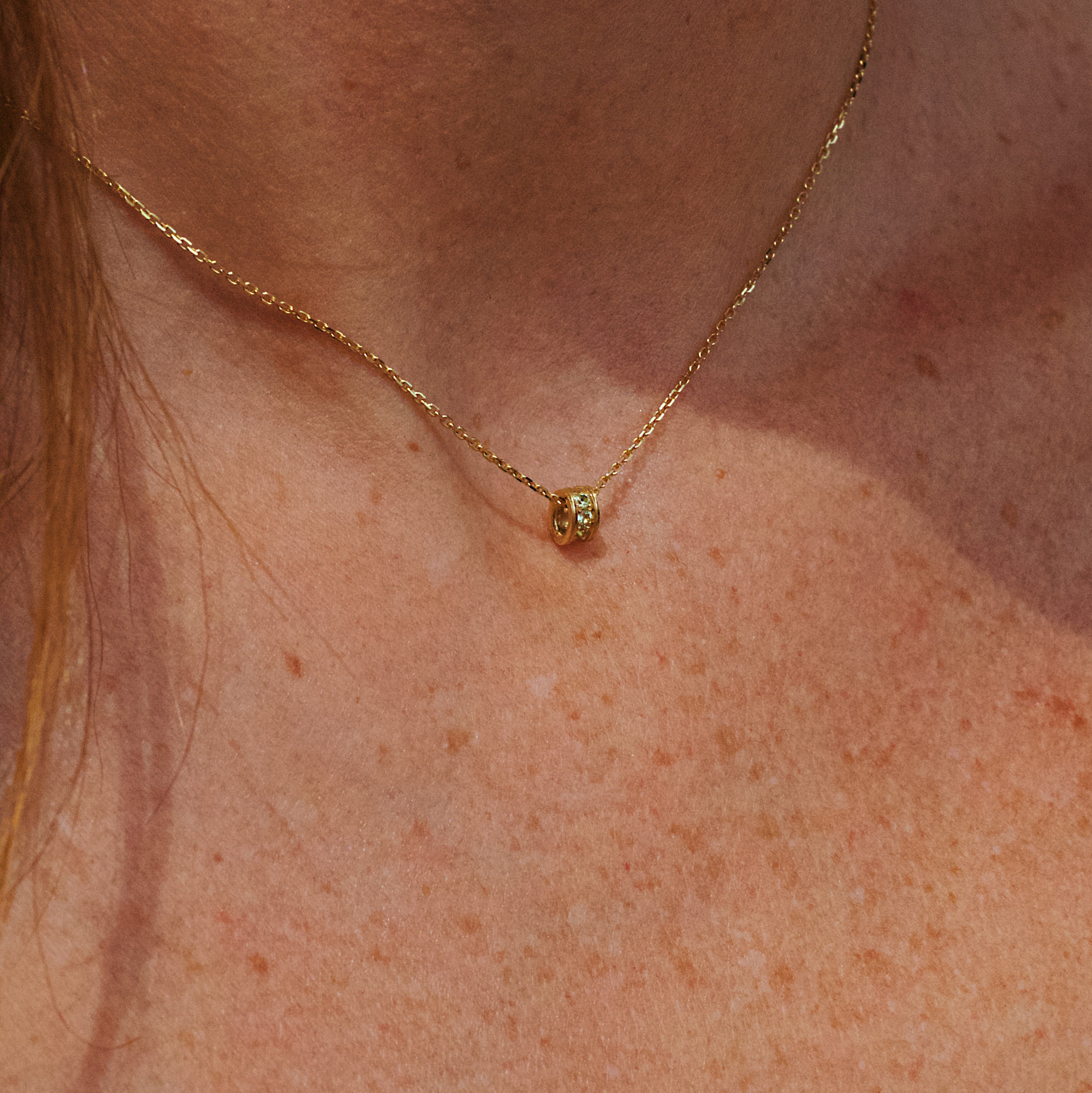 Collier “Gramme”, Or Jaune, Péridot
