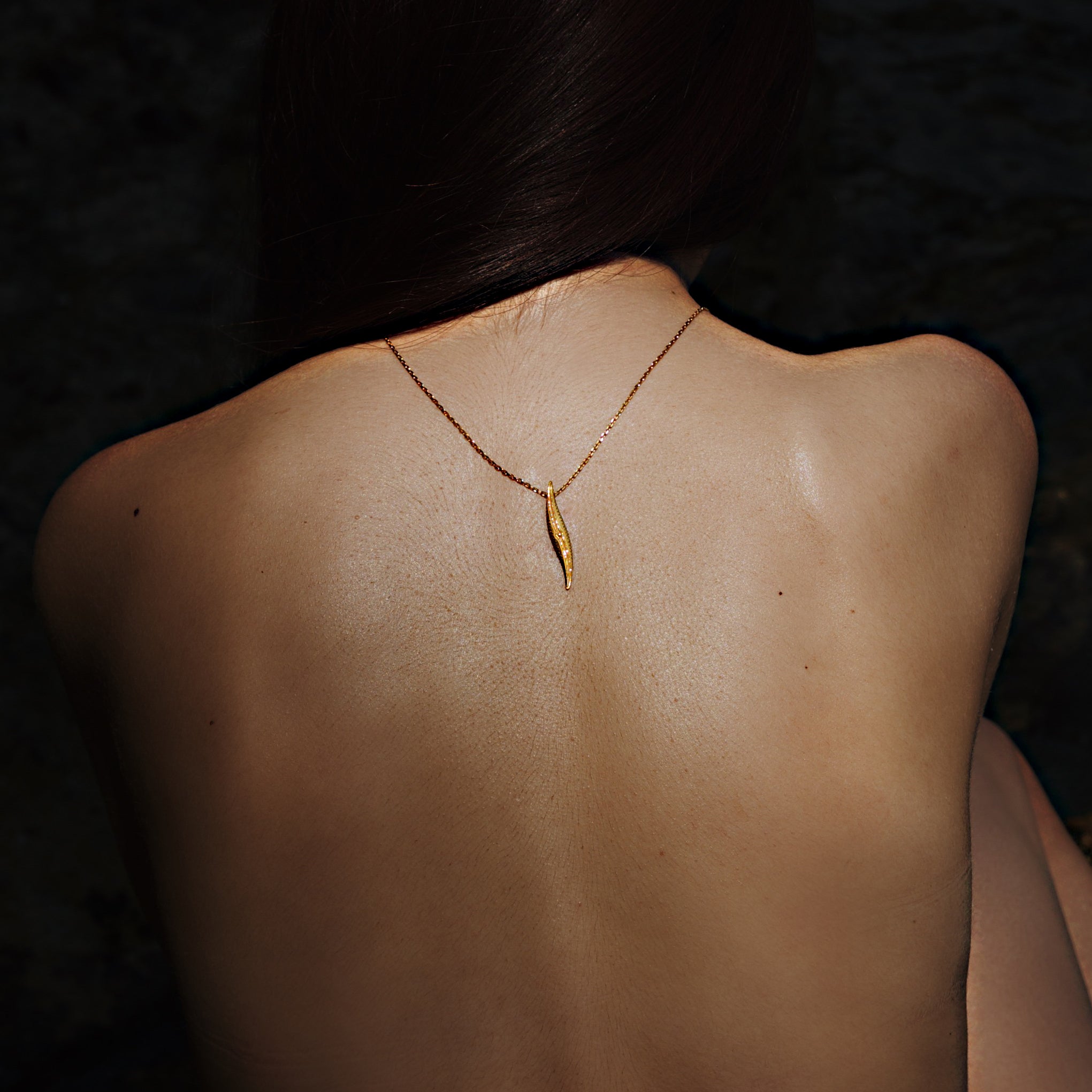 "Petit Littoral" necklace, 24 kt Gold Plated
