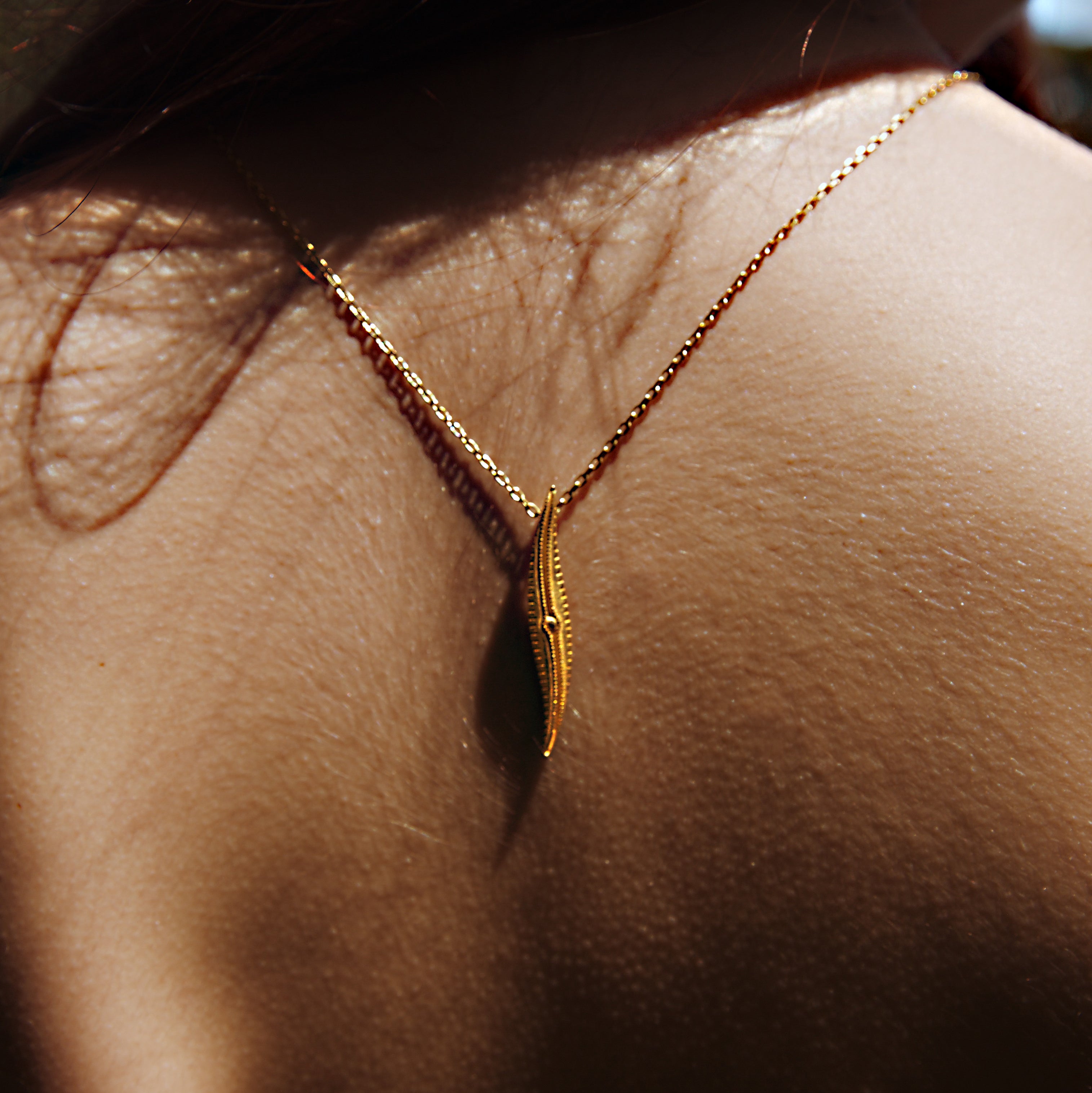 "Petit Littoral" necklace, 24 kt Gold Plated