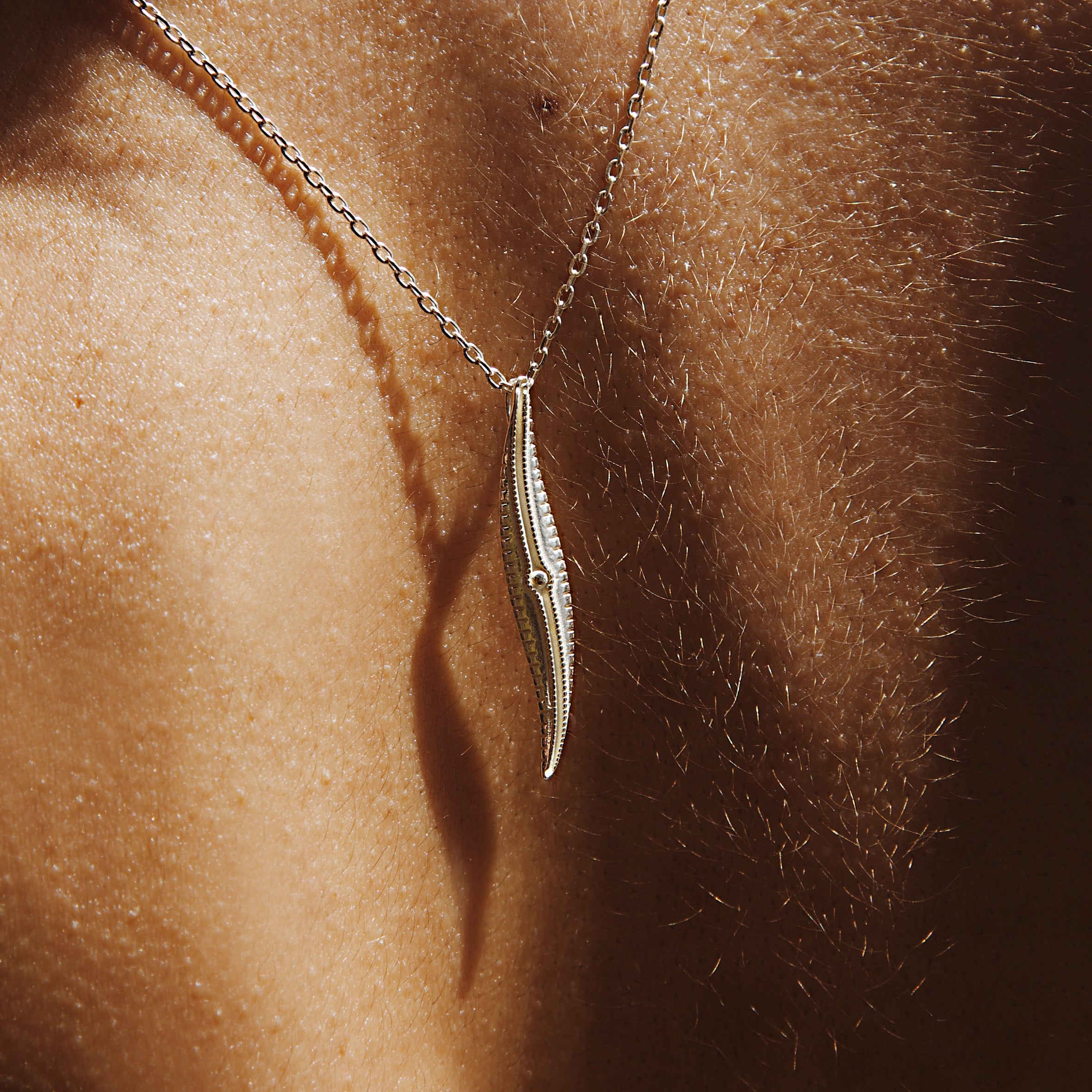 "Petit Littoral" necklace, solid silver