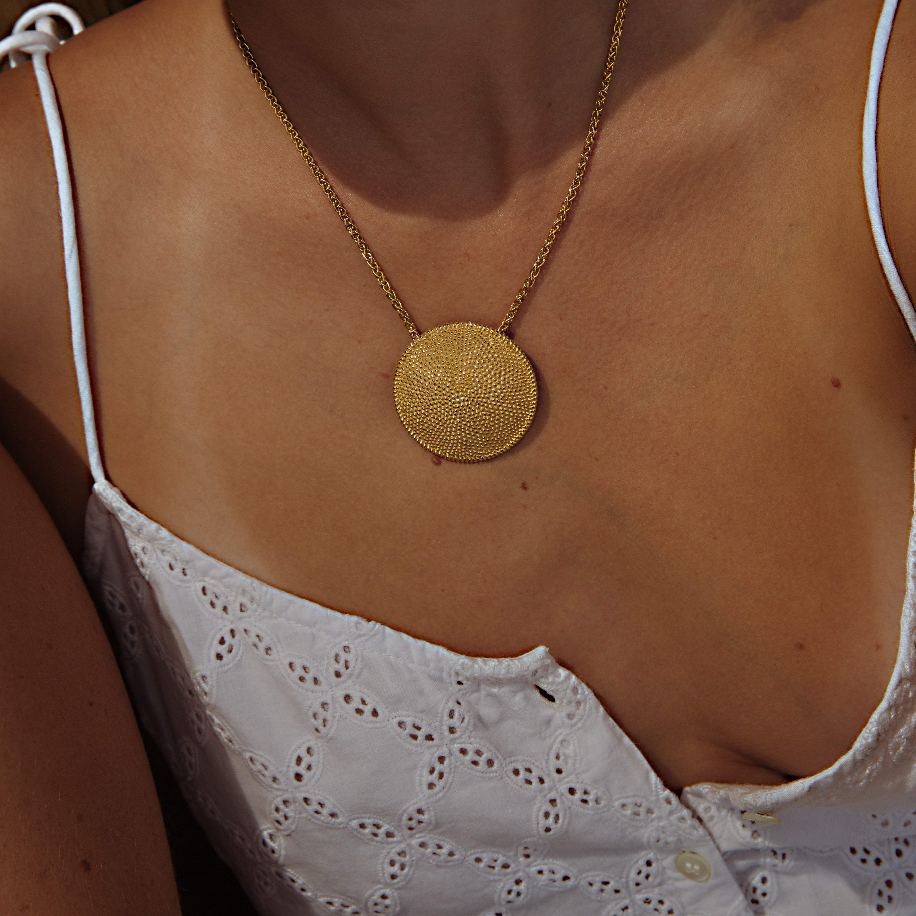 Collier “Iridis”, Argent Plaqué Or