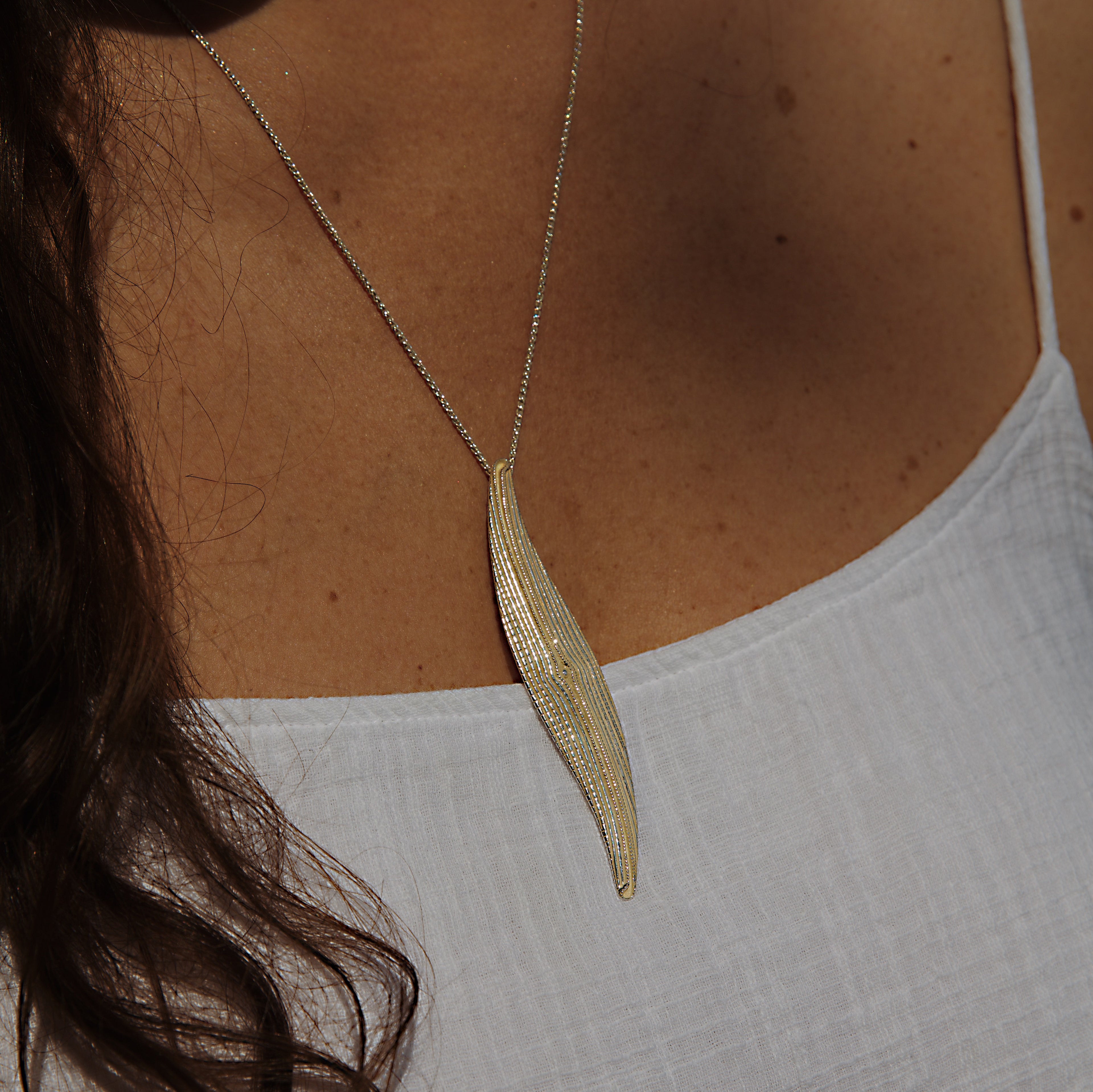 "Littoral" necklace, solid silver