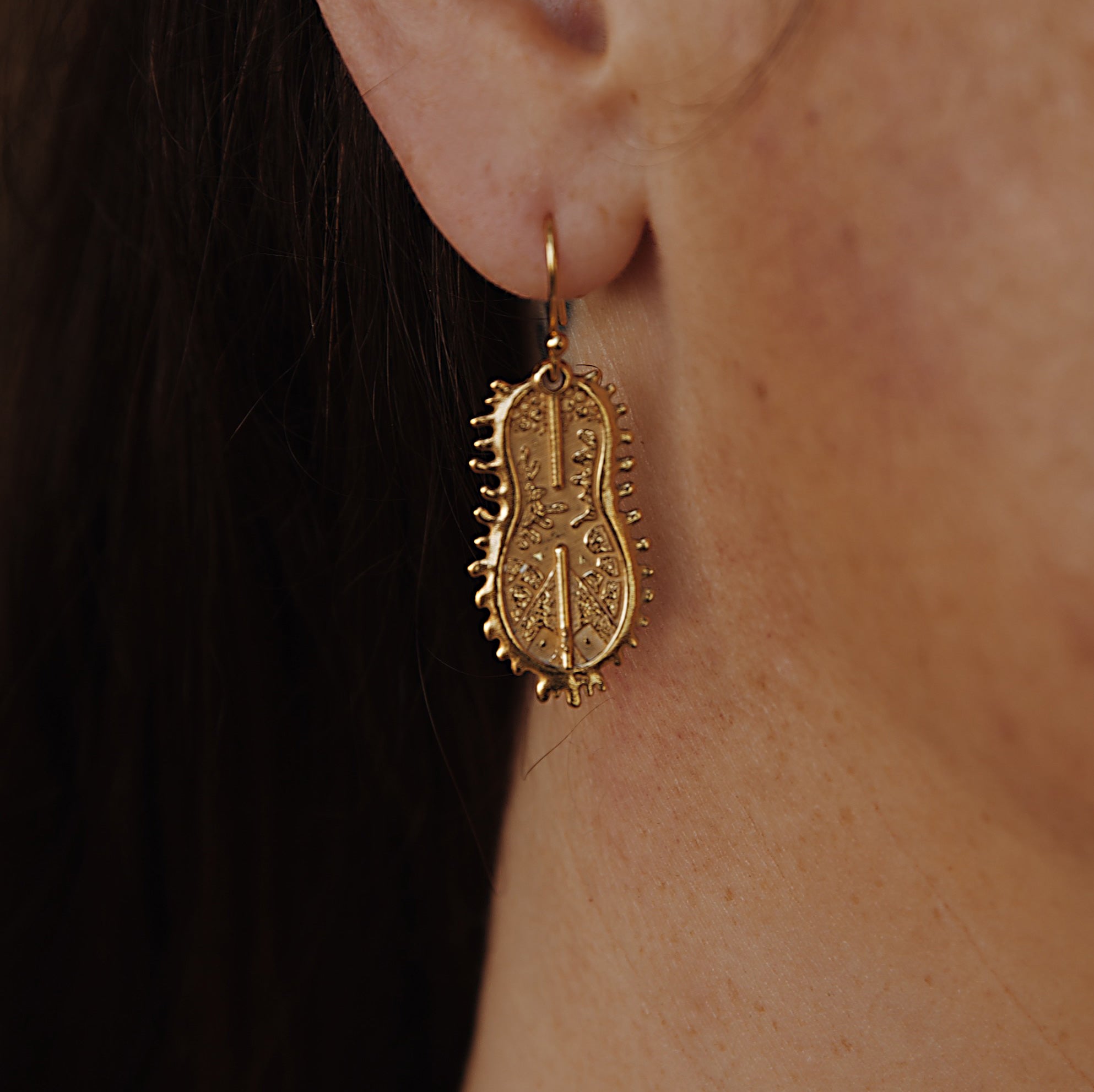Boucles “by Lucie Monin”, Argent Plaqué Or
