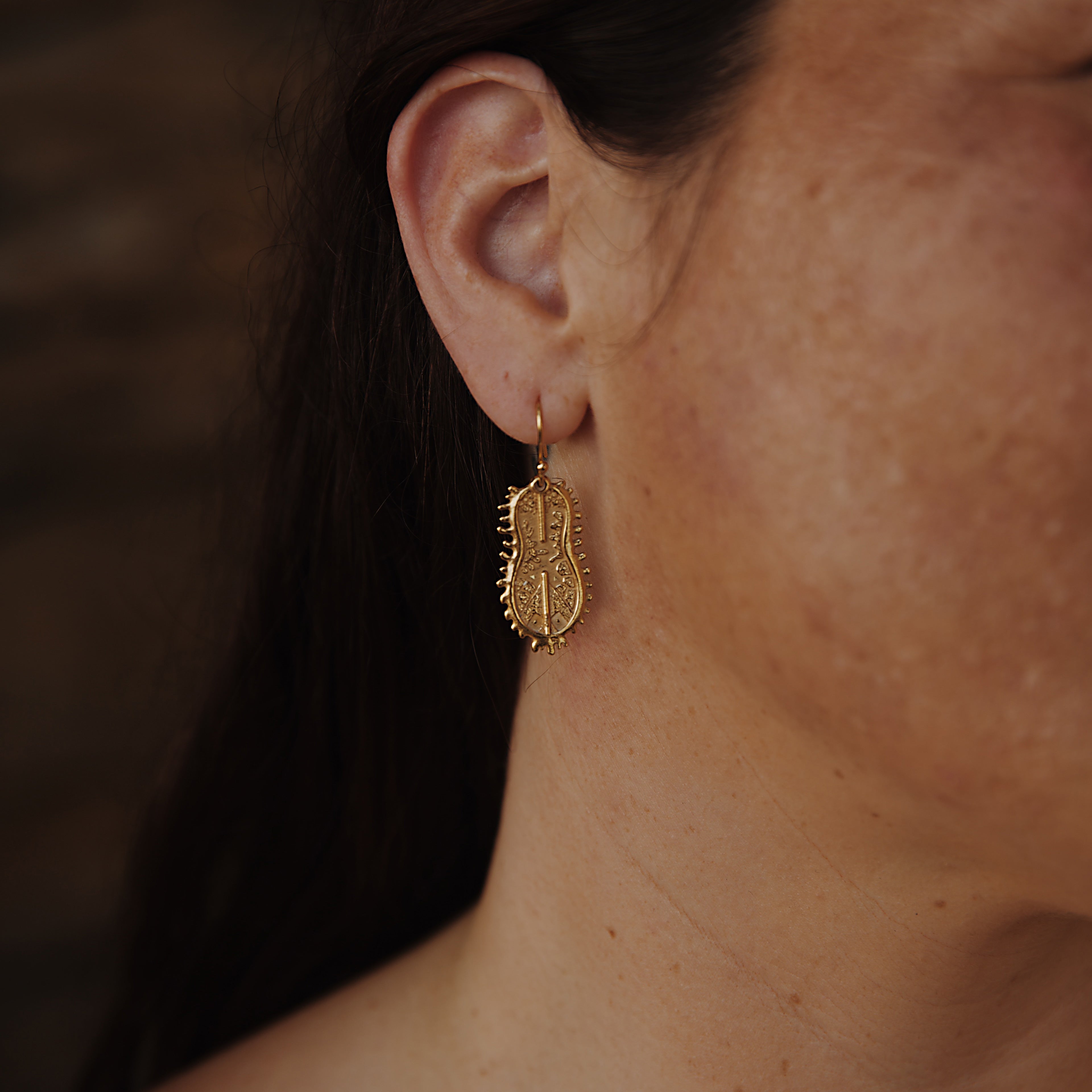 Boucles “by Lucie Monin”, Argent Plaqué Or
