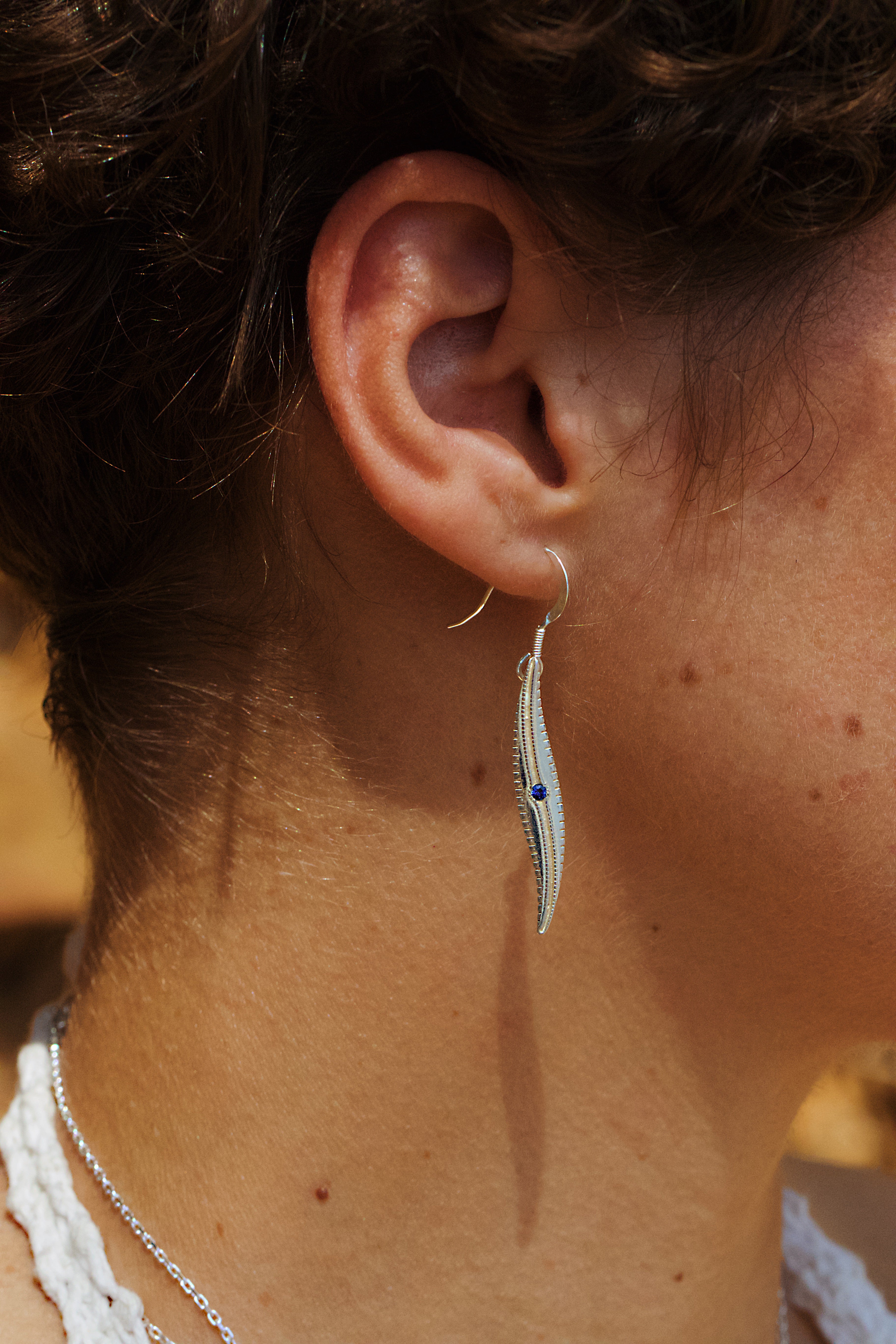 Boucles “Littoral”, Argent