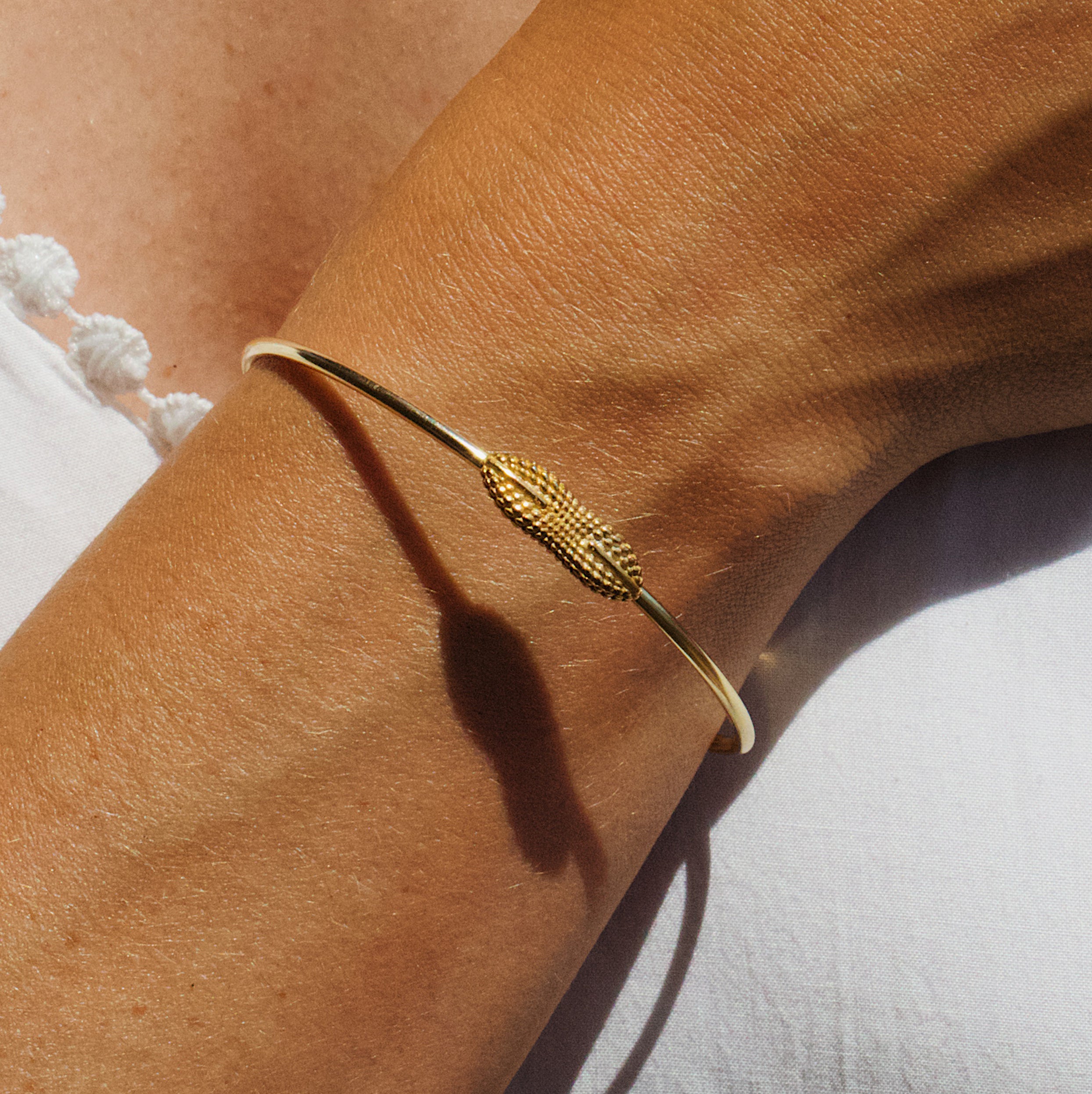 Bracelet “Diploneis”, Argent Plaqué Or
