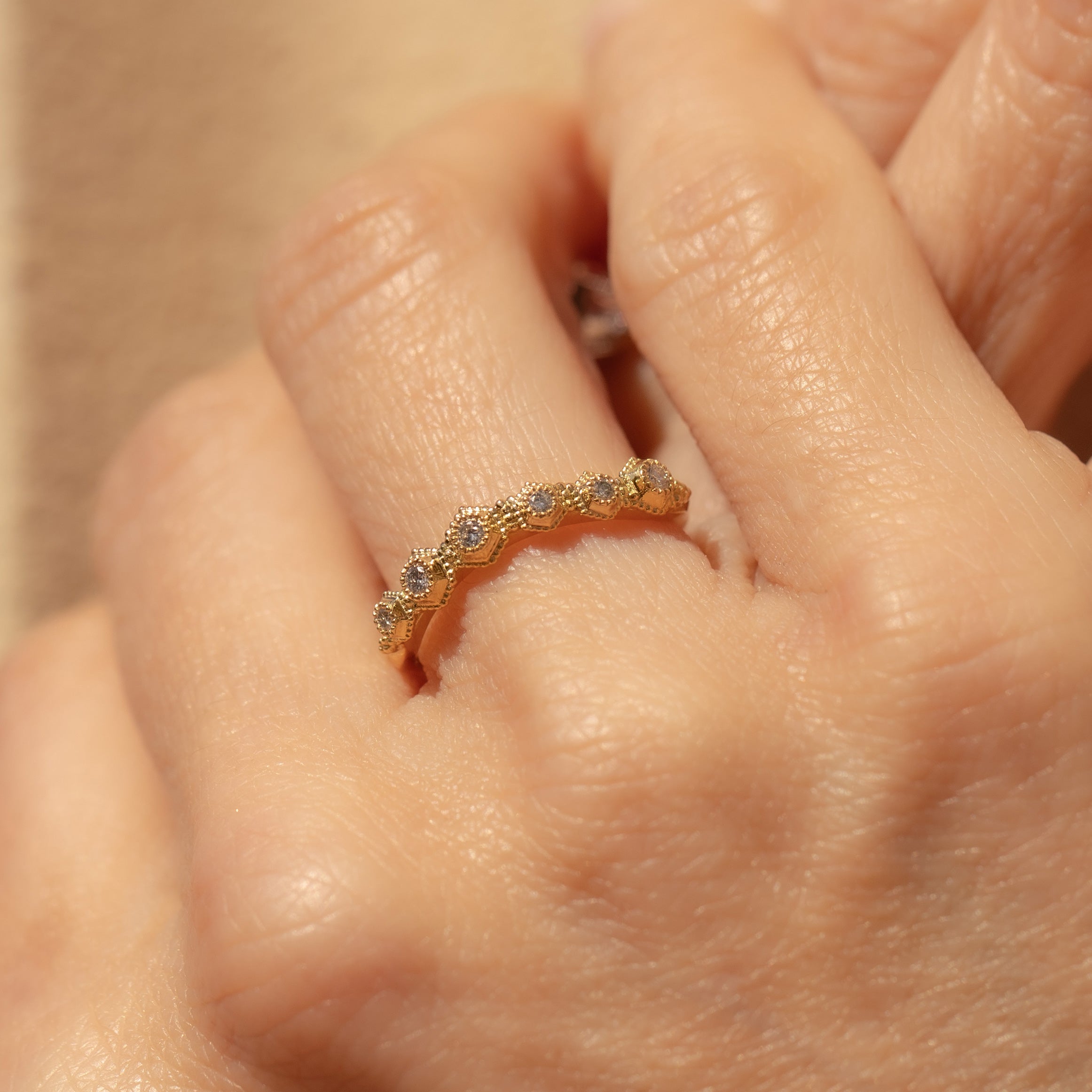 Stellar Band, Yellow Gold, Diamonds