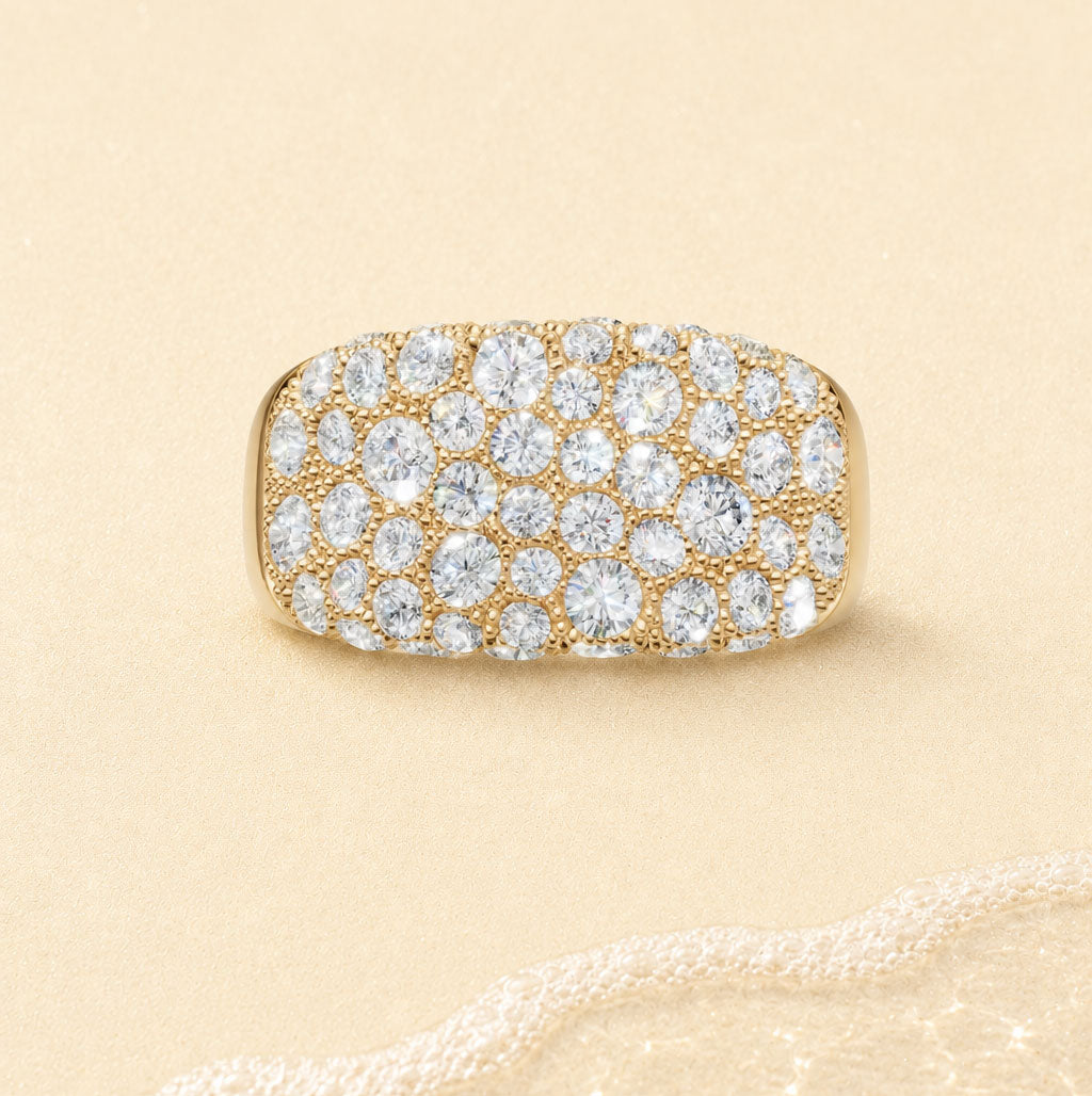 Bague Cocktail n°3, Or, Diamants