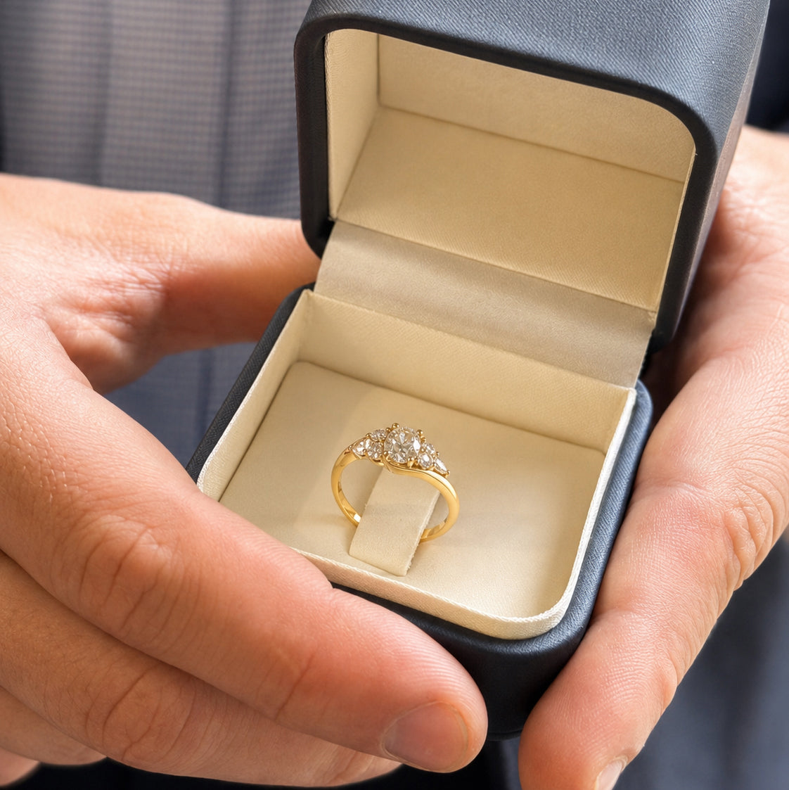 Stellar Marine Engagement Ring