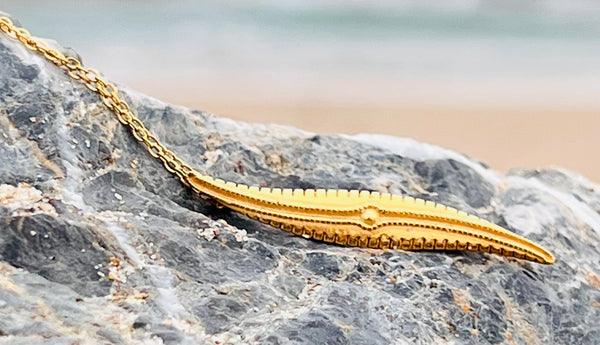 "Petit Littoral" necklace, 24 kt Gold Plated