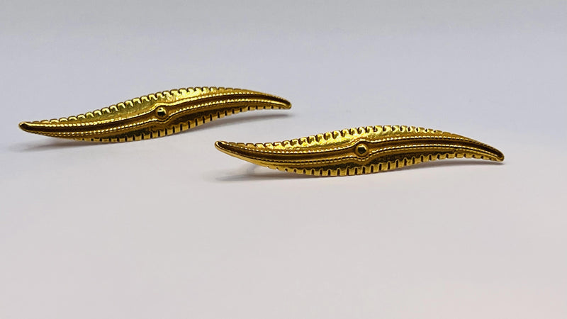 Boucles d'oreilles Littoral Plaqué Or