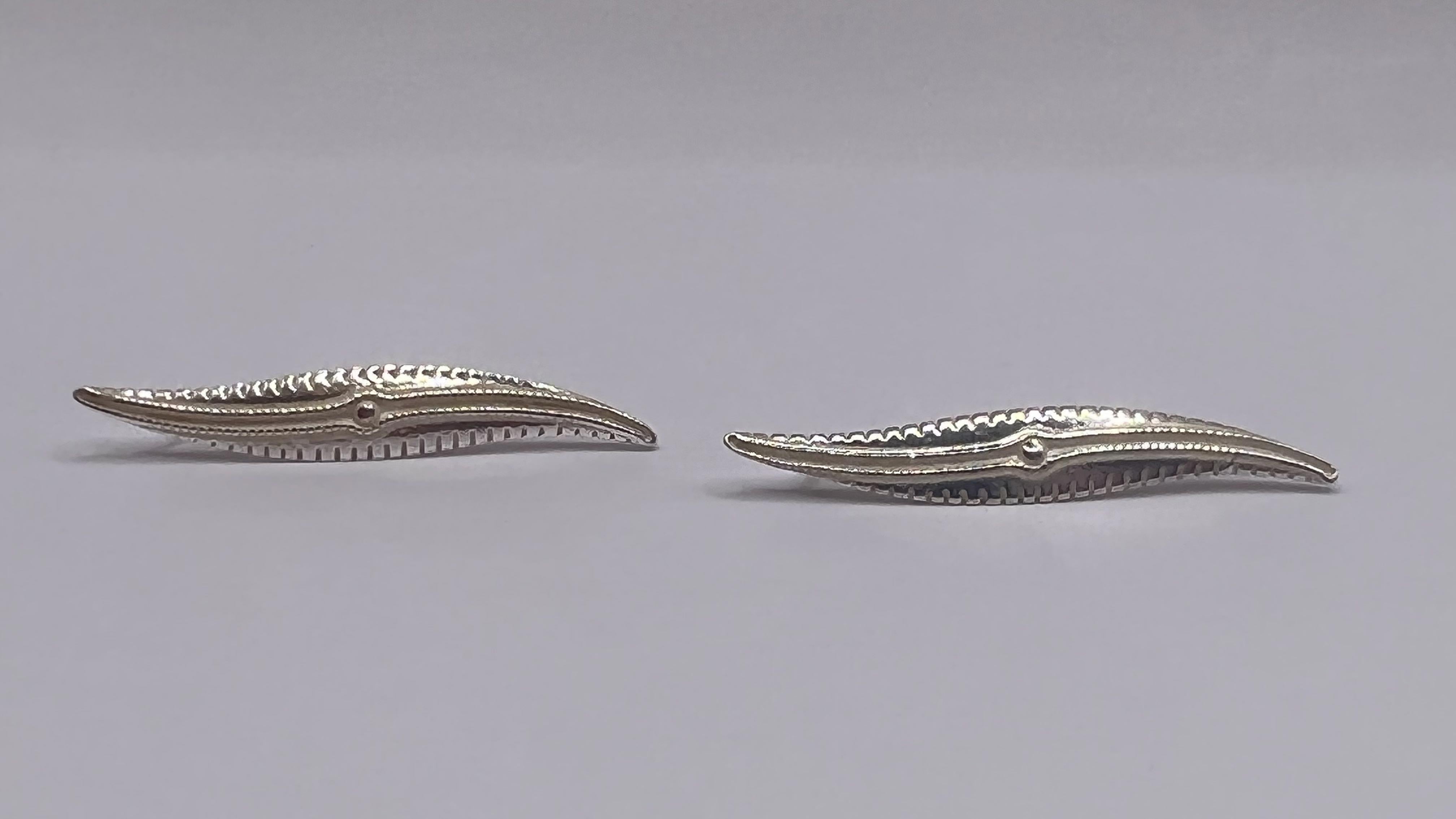 Boucles “Littoral”, Argent