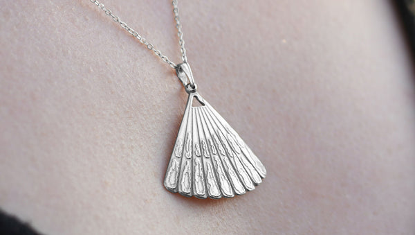 Licmophora Necklace, solid sterling silver